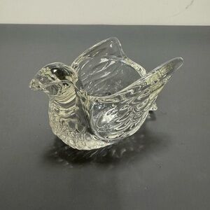 Avon Clear Glass Bird Figurine